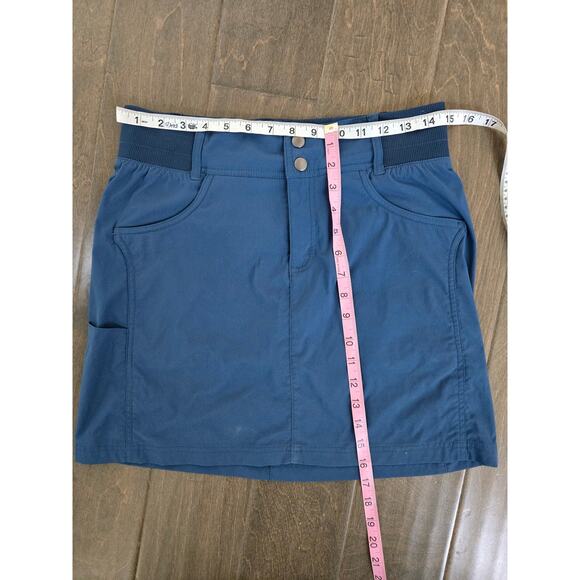 Title Nine Clamber Skirt Blue Size 4 Built In Shorts Performance Hiking Skort - Picture 6 of 6